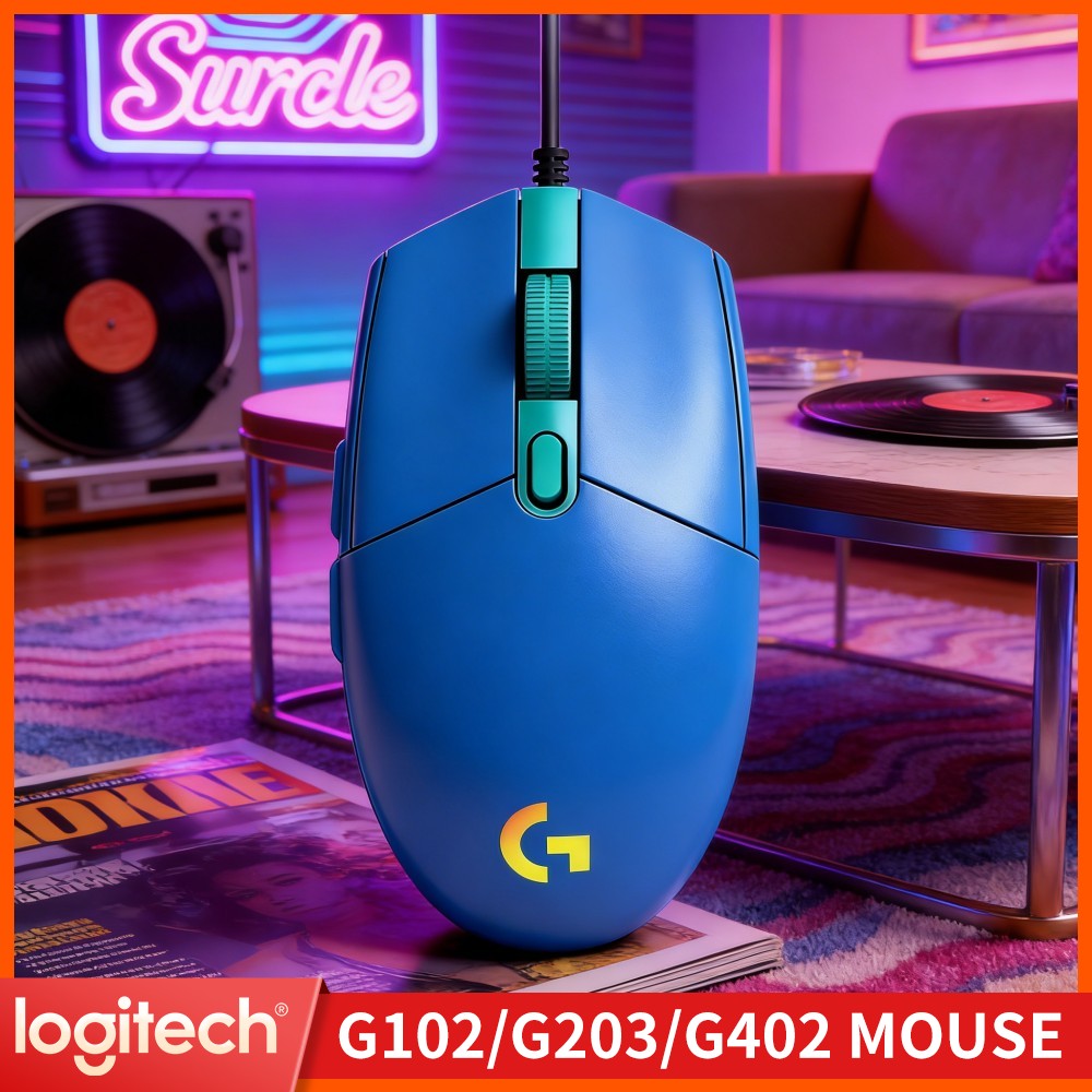 Esports Gaming Tournaments - Mouse da gioco cablato Logitech G102,
