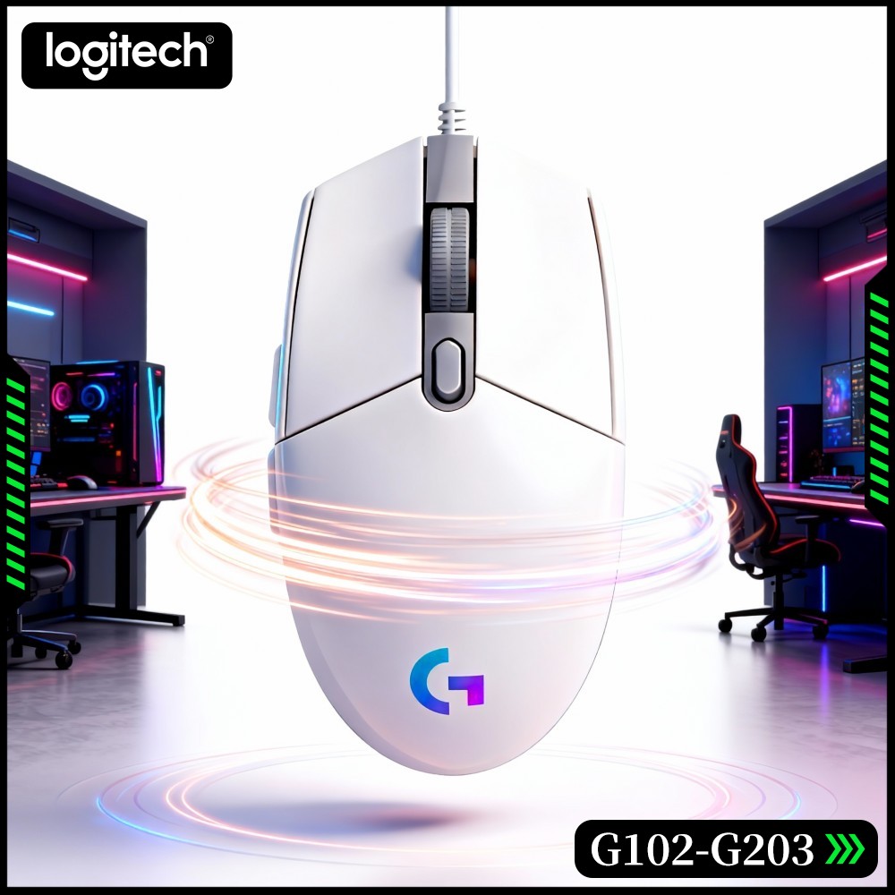 Esports Gaming Tournaments - Mouse da gioco cablato Logitech G102,