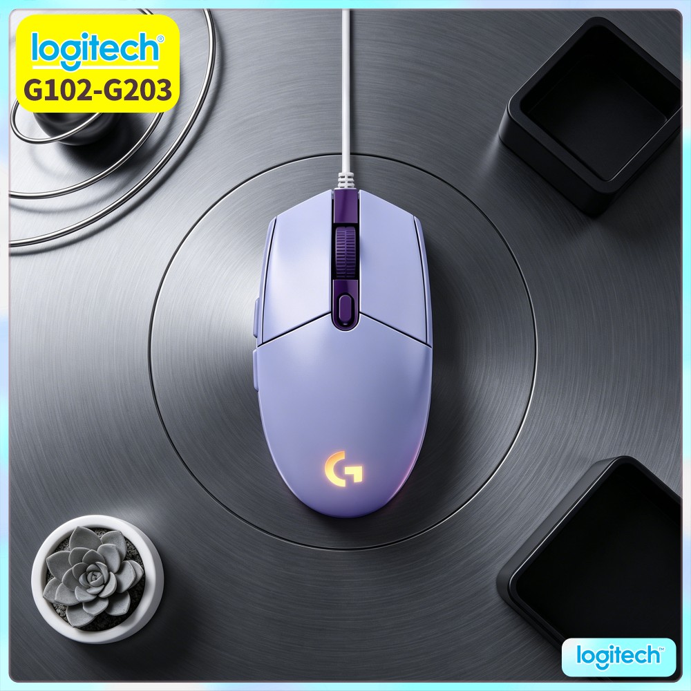 Esports Gaming Tournaments - Mouse da gioco cablato Logitech G102,