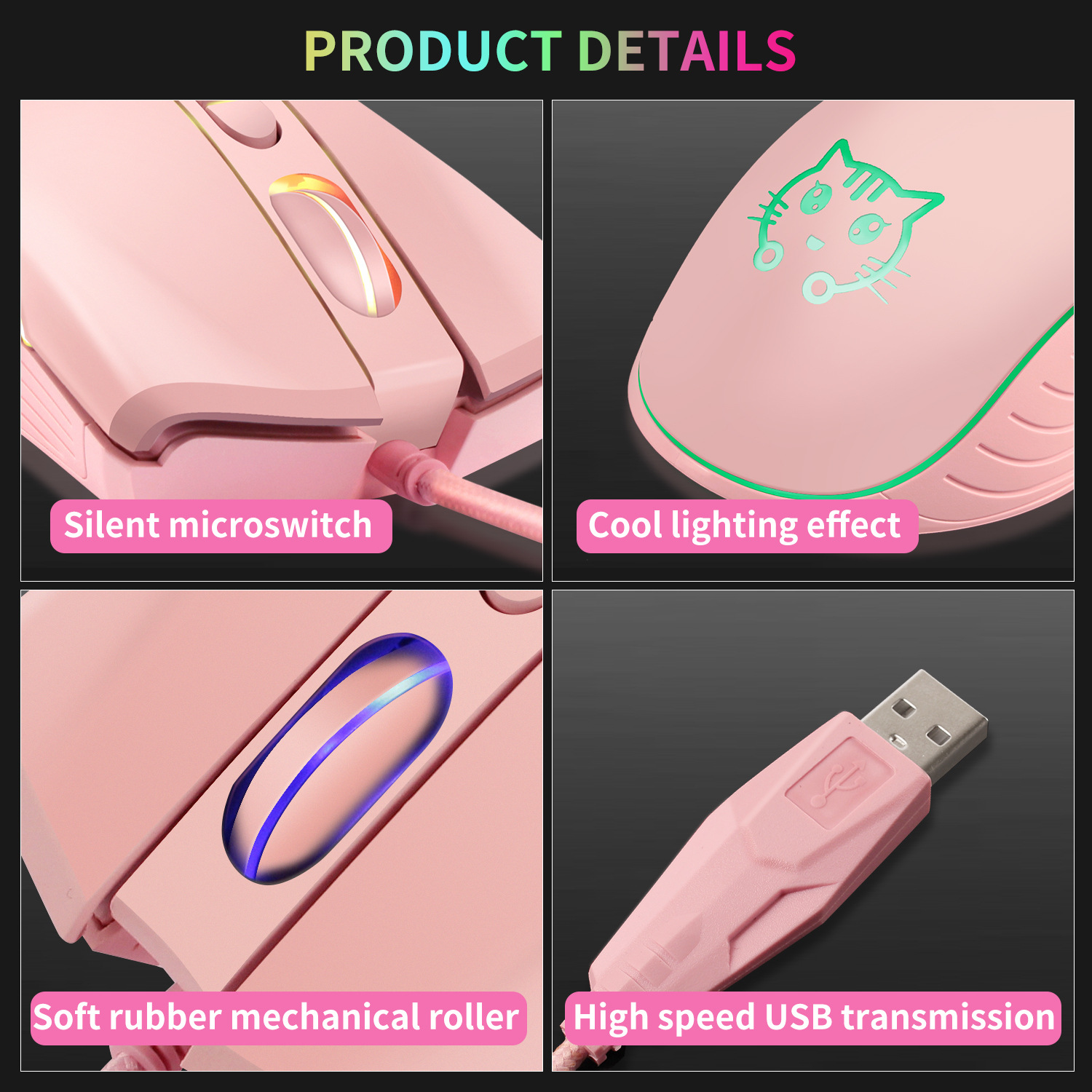 Mouse da gioco cablato USB Com - Esports Gaming Maus recensione e prezzo