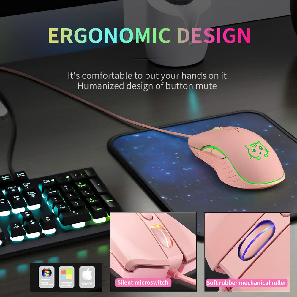 Mouse da gioco USB cablato Com - Esports Gaming Maus recensione e prezzo