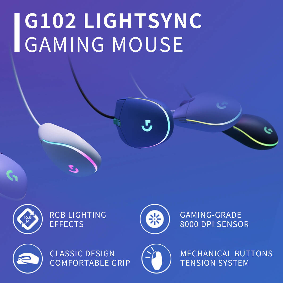 Mouse da Gaming Cablato Logite - Esports Gaming Tournaments recensione e prezzo